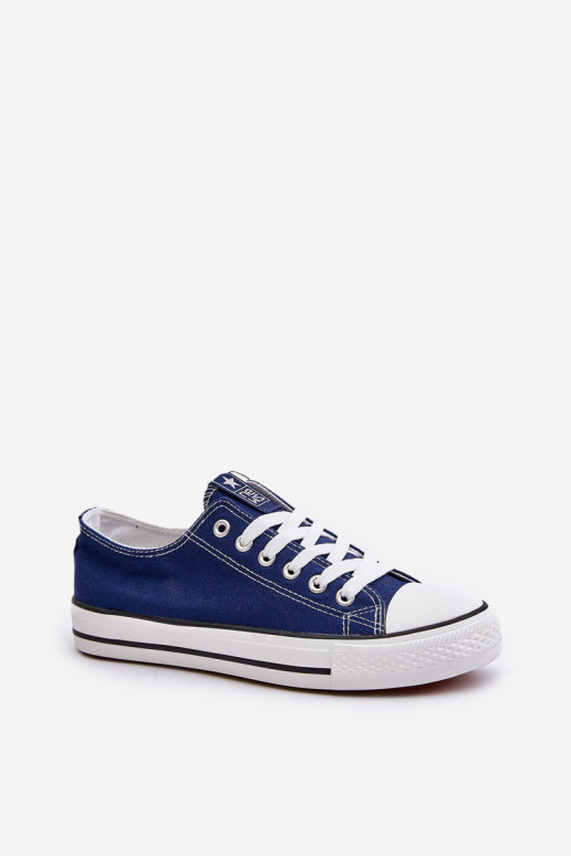 Sapatos de lazer modelo clássico feminino na cor azul escuro Ecoma