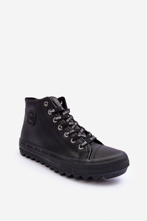 Sapatos de lazer Big Star Alto aquecimento cor preta EE274110 Sapatos de lazer Big Star Alto aquecimento cor preta EE274110