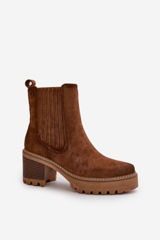 Botas femininas Z de camurça ecológicau aquecimento cor marrom Nevitas Botas femininas Z de camurça ecológicau aquecimento cor marrom Nevitas