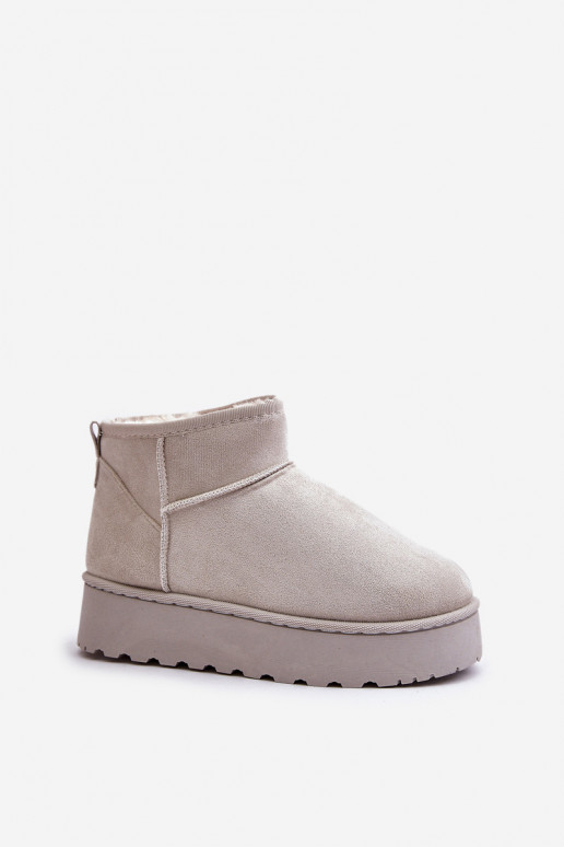 Botas de neve Feminino com uma plataforma aquecimento com pelo por dentro cor cinza Xamella Botas de neve Feminino com uma plataforma aquecimento com pelo por dentro cor cinza Xamella