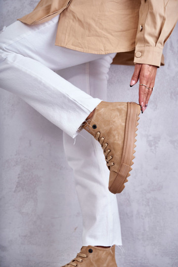 Sapatos de lazer Big Star Alto aquecimento cor marrom GG274072 2