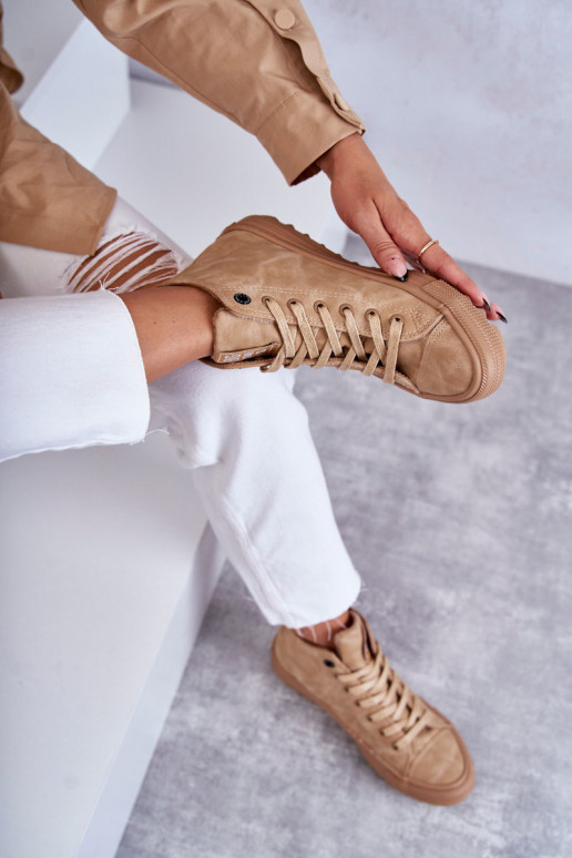 Sapatos de lazer Big Star Alto aquecimento cor marrom GG274072 Sapatos de lazer Big Star Alto aquecimento cor marrom GG274072