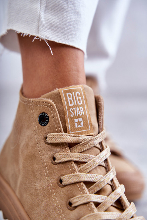 Sapatos de lazer Big Star Alto aquecimento cor marrom GG274072 Sapatos de lazer Big Star Alto aquecimento cor marrom GG274072