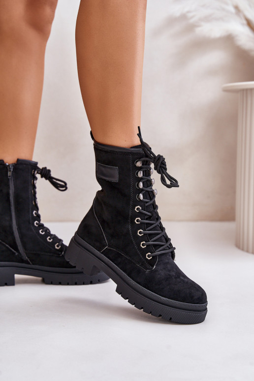 Botins de trabalho Feminino Casal o castelo Z de camurça ecológicau cor preta Savalann Botins de trabalho Feminino Casal o castelo Z de camurça ecológicau cor preta Savalann