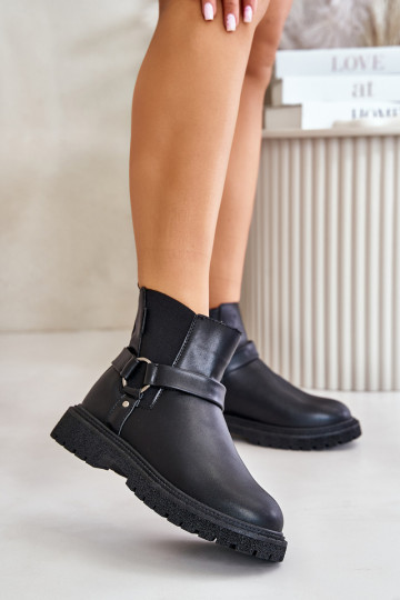 botas quentes elegantes Big Star OO274A128 cor preta 2