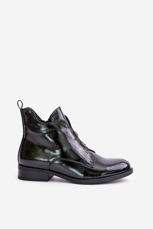 com efeito verniz Botas Casal o castelo aquecimento com salto largo S.Barski HY42-717 cor preta com efeito verniz Botas Casal o castelo aquecimento com salto largo S.Barski HY42-717 cor preta