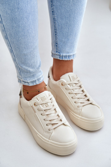 Sapatos de lazer aquecidos com plataforma Big Star OO274A454 cor bege