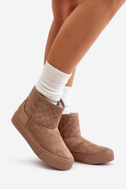 Botas Botas de neve Casal o castelo aquecimento com pelo por dentro Big Star OO274A524 bege Botas Botas de neve Casal o castelo aquecimento com pelo por dentro Big Star OO274A524 bege