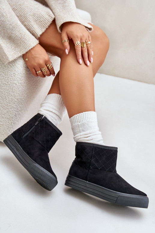 Botas Botas de neve Casal o castelo aquecimento com pelo por dentro Big Star OO274A522 cor preta Botas Botas de neve Casal o castelo aquecimento com pelo por dentro Big Star OO274A522 cor preta