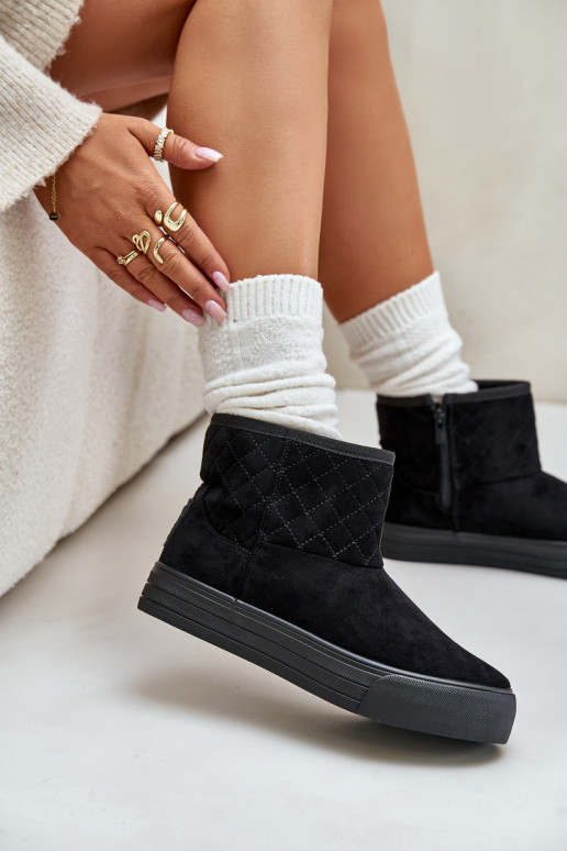 Botas Botas de neve Casal o castelo aquecimento com pelo por dentro Big Star OO274A522 cor preta Botas Botas de neve Casal o castelo aquecimento com pelo por dentro Big Star OO274A522 cor preta