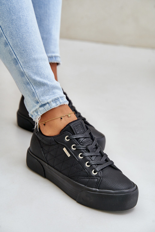 Sapatos de lazer com uma plataforma aquecimento Big Star OO274A465 cor preta Sapatos de lazer com uma plataforma aquecimento Big Star OO274A465 cor preta