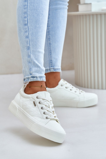 Sapatos de lazer com plataforma aquecida Big Star OO274A464 cor branca 2