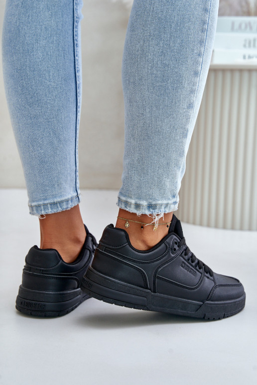 À modalo de tênis Feminino Big Star OO274A551 Hi-Poly System cor preta