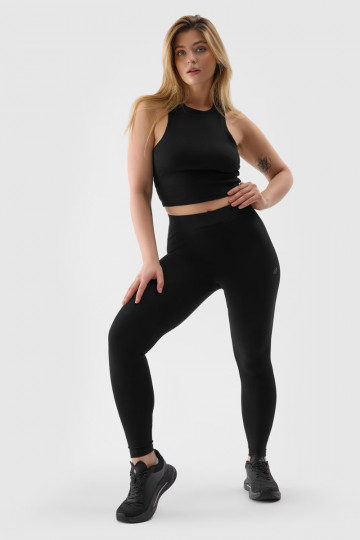 Legginsy Feminino DzianinoParae cor preta 4FEMMM00TTIGF195-20S 2