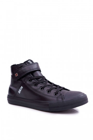 Sapatos casuais masculinos Big Star aquecimento cor preta Y174020FEM