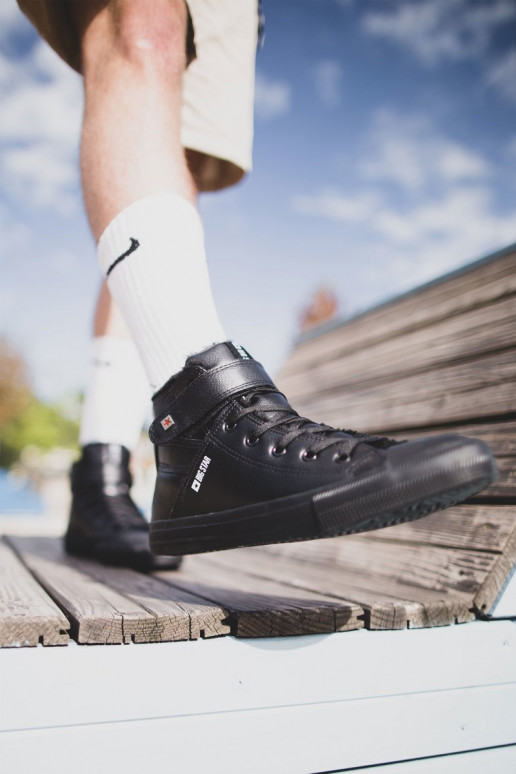 Sapatos casuais masculinos Big Star aquecimento cor preta Y174020FEM