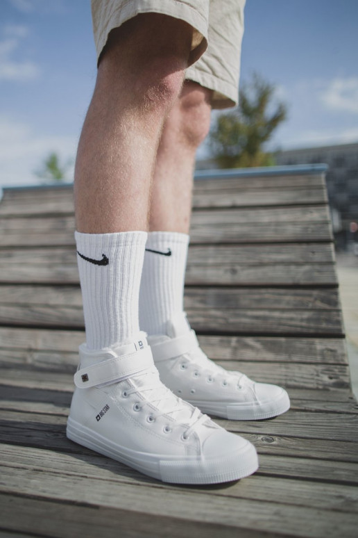 Sapatos casuais masculinos Big Star aquecimento cor branca Y174024FEM Sapatos casuais masculinos Big Star aquecimento cor branca Y174024FEM