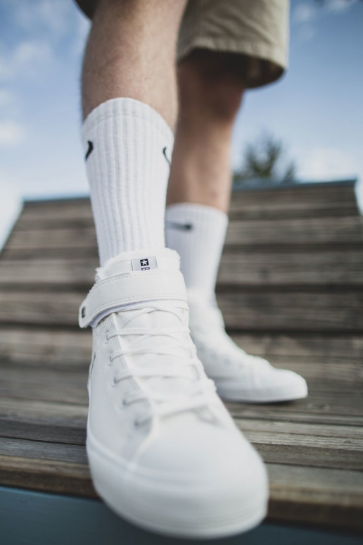 Sapatos casuais masculinos Big Star aquecimento cor branca Y174024FEM Sapatos casuais masculinos Big Star aquecimento cor branca Y174024FEM