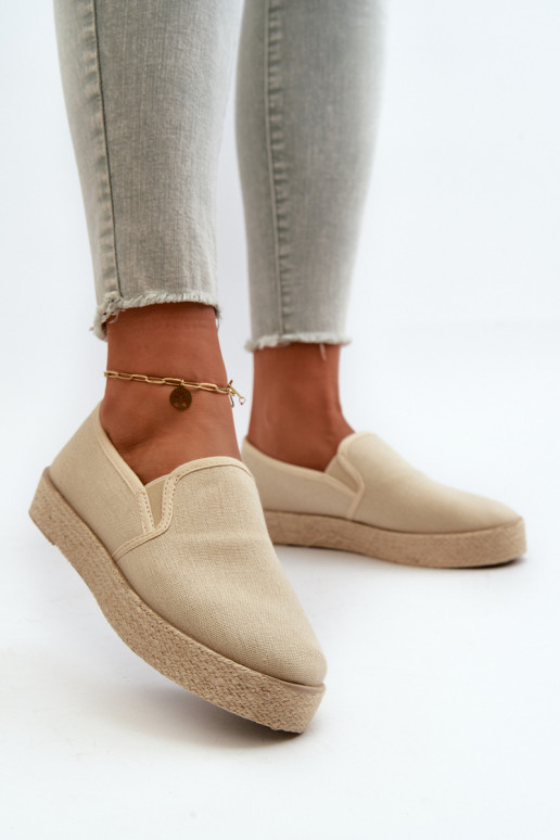 Espadrilles com plataforma bege Naloenma Espadrilles com plataforma bege Naloenma