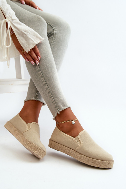 Espadrilles com plataforma bege Naloenma Espadrilles com plataforma bege Naloenma