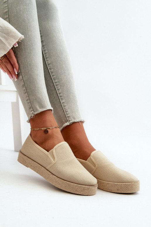 Espadrilles com plataforma bege Naloenma Espadrilles com plataforma bege Naloenma