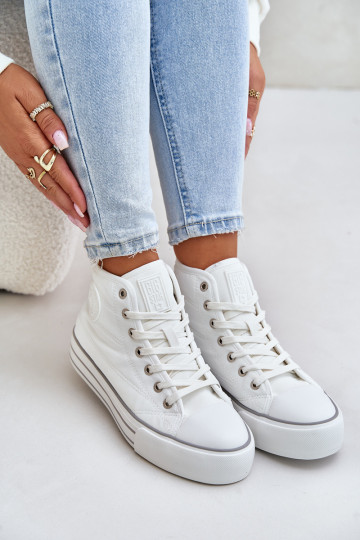aquecimento Sapatos de lazer com uma plataforma OO274A473 cor branca