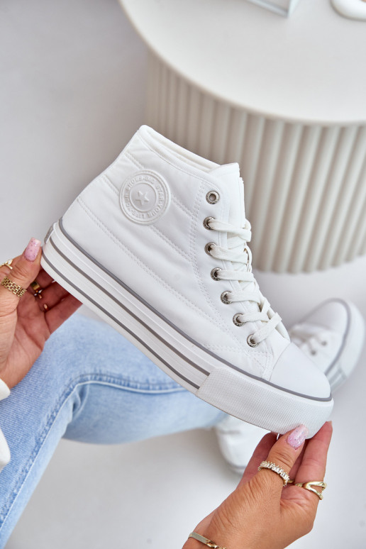 aquecimento Sapatos de lazer com uma plataforma OO274A473 cor branca aquecimento Sapatos de lazer com uma plataforma OO274A473 cor branca