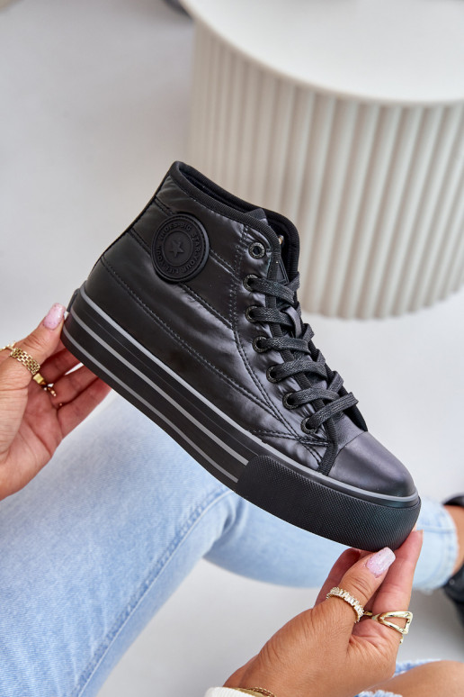 aquecimento Sapatos de lazer com uma plataforma OO274A471 cor preta aquecimento Sapatos de lazer com uma plataforma OO274A471 cor preta