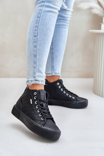 aquecimento Sapatos de lazer Z Przeszyciami Big Star OO274A480 cor preta 2