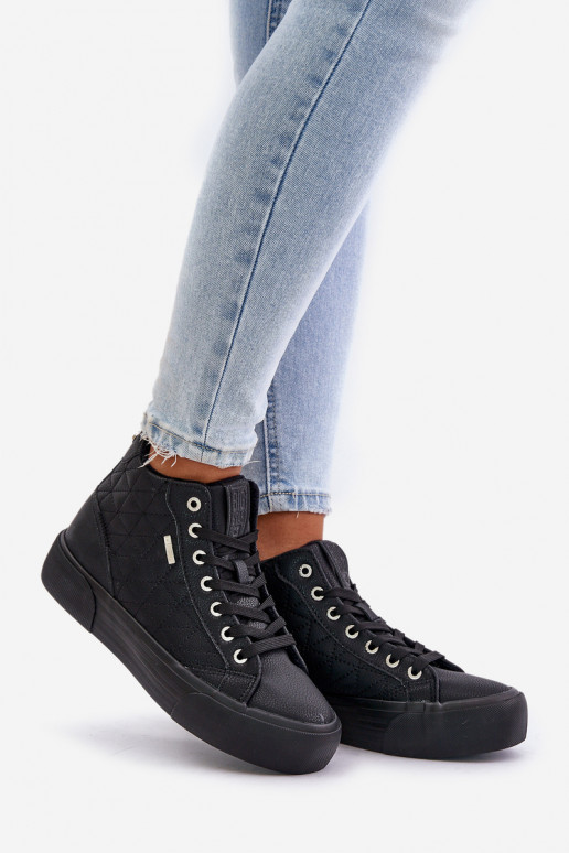 aquecimento Sapatos de lazer Z Przeszyciami Big Star OO274A480 cor preta