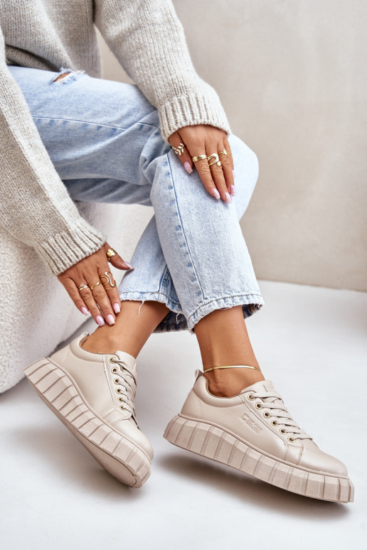 aquecimento À modalo de tênis Feminino Big Star MM274618 bege