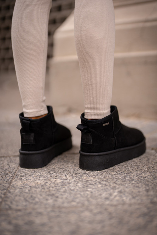 Botas de neve com plataforma Big Star OO274A099 cor preta Botas de neve com plataforma Big Star OO274A099 cor preta