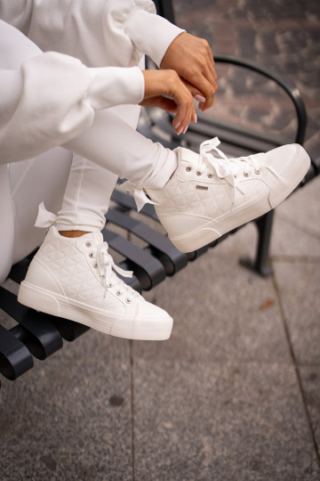 aquecimento Sapatos de lazer Z Przeszyciami Big Star OO274A479 cor branca 2