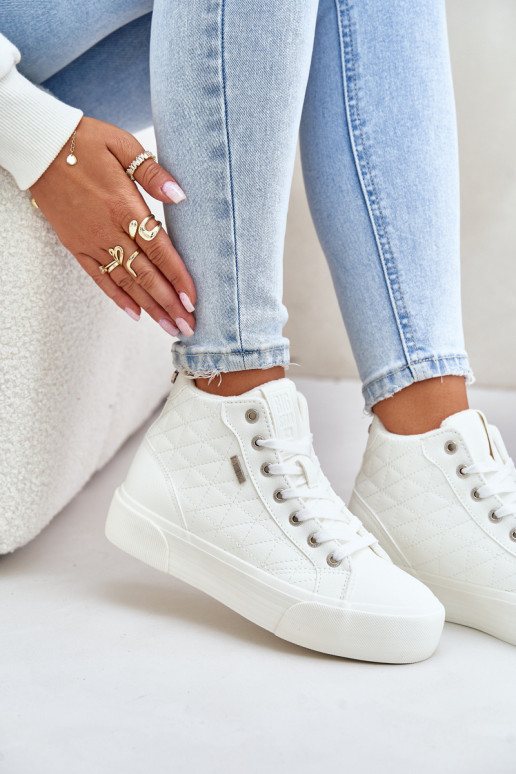 aquecimento Sapatos de lazer Z Przeszyciami Big Star OO274A479 cor branca