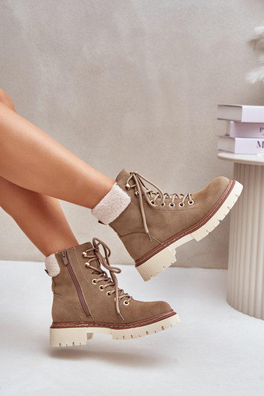 aquecimento sapato Botas femininas Casal o castelo cor cáqui Ferelia aquecimento sapato Botas femininas Casal o castelo cor cáqui Ferelia