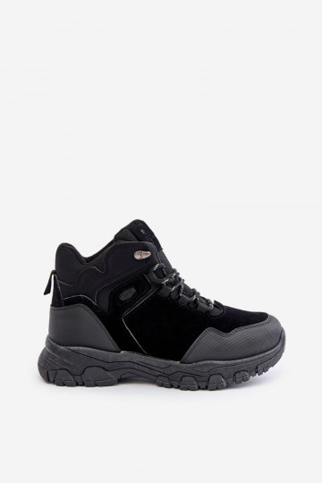 Botas de caminhada isoladas para homem com atacadores pretas Zerista 2