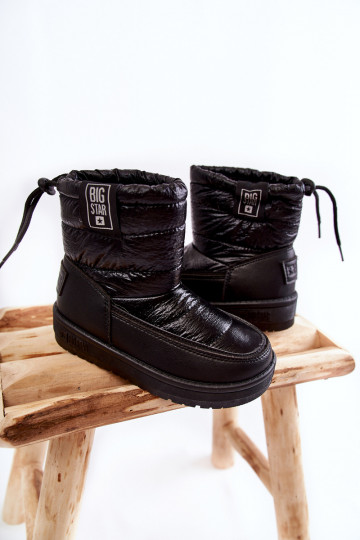 Botas de neve infantis Big Star KK374220 cor preta
