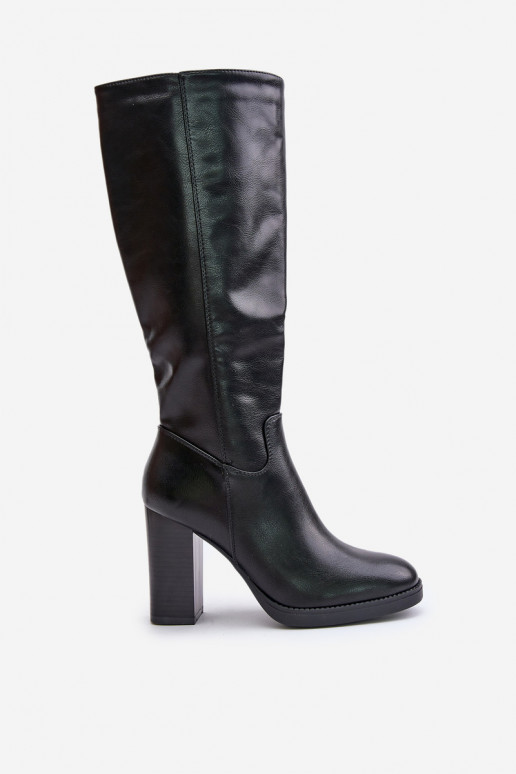 Botas até ao joelho, pretas Riamaya