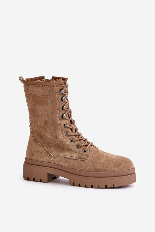 Botas de pele de carneiro em camurça... Botas de pele de carneiro em camurça...