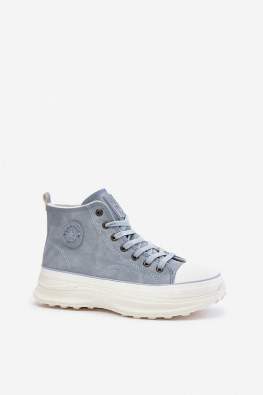 aquecimento Sapatos de lazer com uma plataforma Big Star OO274072 cor azul aquecimento Sapatos de lazer com uma plataforma Big Star OO274072 cor azul