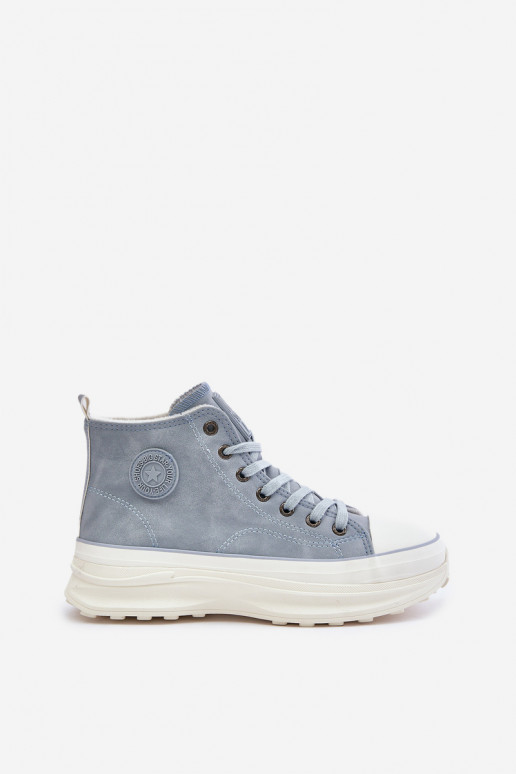 aquecimento Sapatos de lazer com uma plataforma Big Star OO274072 cor azul aquecimento Sapatos de lazer com uma plataforma Big Star OO274072 cor azul