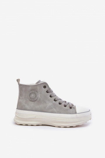 aquecimento Sapatos de lazer com uma plataforma Big Star OO274073 cor cinza 2