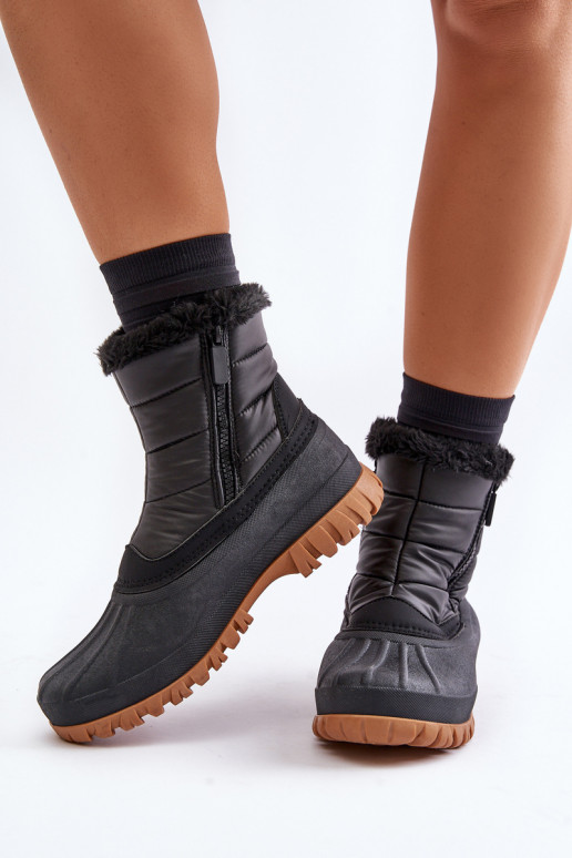 Botas de neve Feminino aquecimento com pelo por dentro Casal o castelo Lee Cooper LCJ-24-44-2866 cor preta