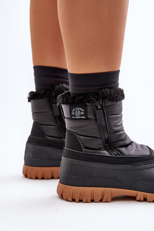 Botas de neve Feminino aquecimento com pelo por dentro Casal o castelo Lee Cooper LCJ-24-44-2866 cor preta