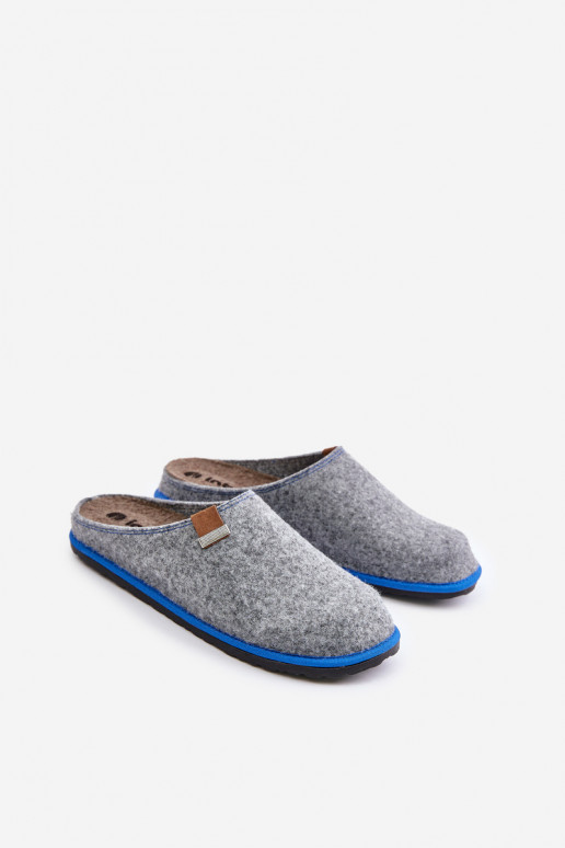 Chinelos para homens sapato caseiro Inblu SI000023 cor cinza Chinelos para homens sapato caseiro Inblu SI000023 cor cinza