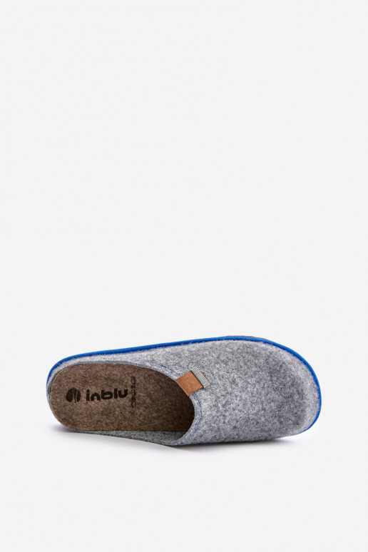 Chinelos para homens sapato caseiro Inblu SI000023 cor cinza Chinelos para homens sapato caseiro Inblu SI000023 cor cinza