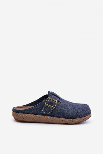 Chinelos para homens com fivelas Chinelos Inblu Preventivo MT000012 azul escuro 2