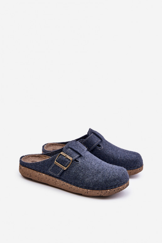 Chinelos para homens com fivelas Chinelos Inblu Preventivo MT000012 azul escuro Chinelos para homens com fivelas Chinelos Inblu Preventivo MT000012 azul escuro