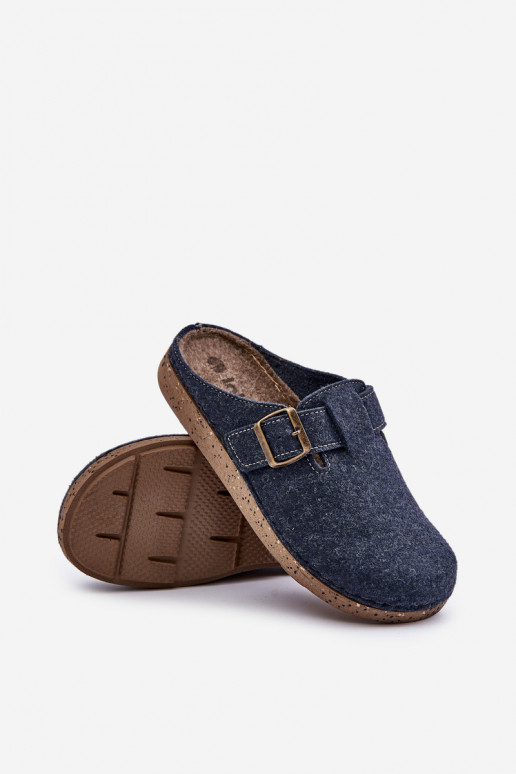 Chinelos para homens com fivelas Chinelos Inblu Preventivo MT000012 azul escuro Chinelos para homens com fivelas Chinelos Inblu Preventivo MT000012 azul escuro