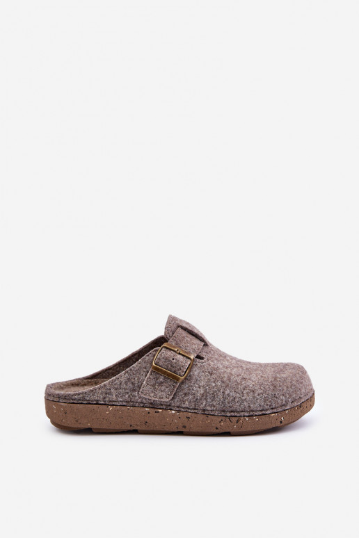 Chinelos para homens com fivelas Chinelos Inblu Preventivo MT000012 bege